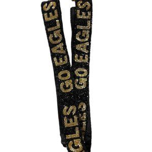 GO EAGLES BEADED PURSE STRAP. GREAT FOR USM FANS COLLEGIATE COLLEGE GUITAR BAGS